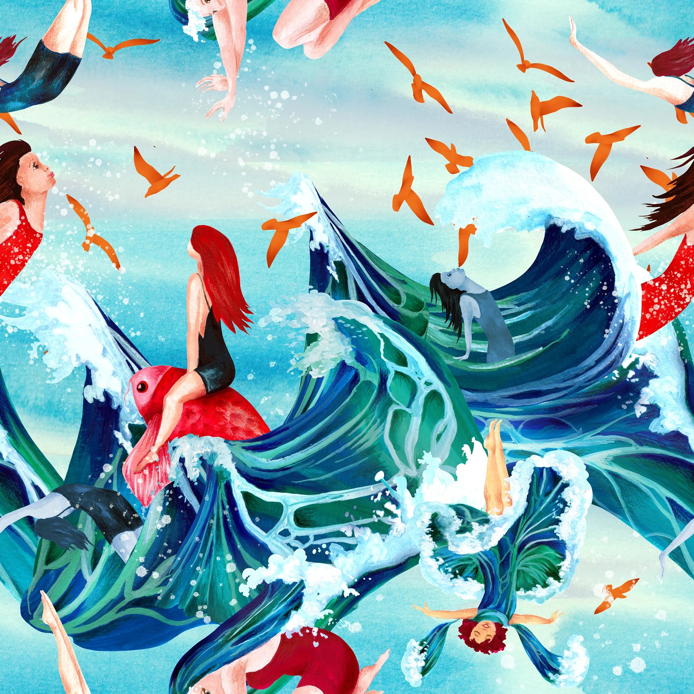 Mermaid Mischief Swim Nappy