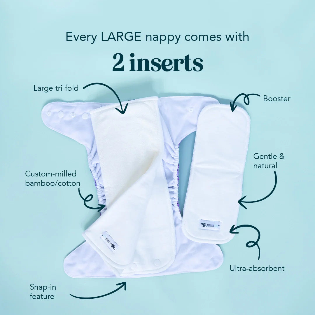 Cassowary Crest Largenight Cloth Nappy Designer Bums 
