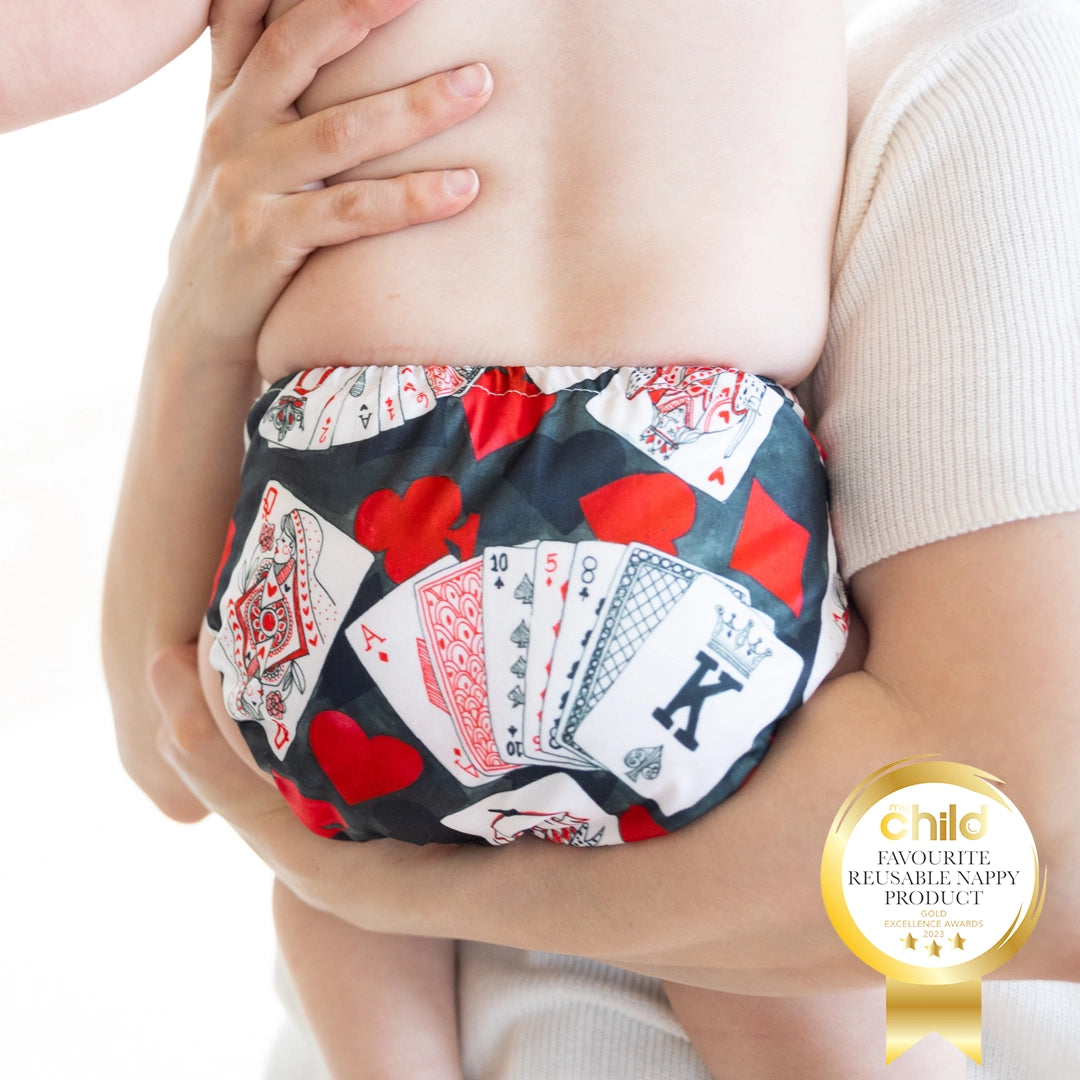 Poker Face Reusable Cloth Nappy