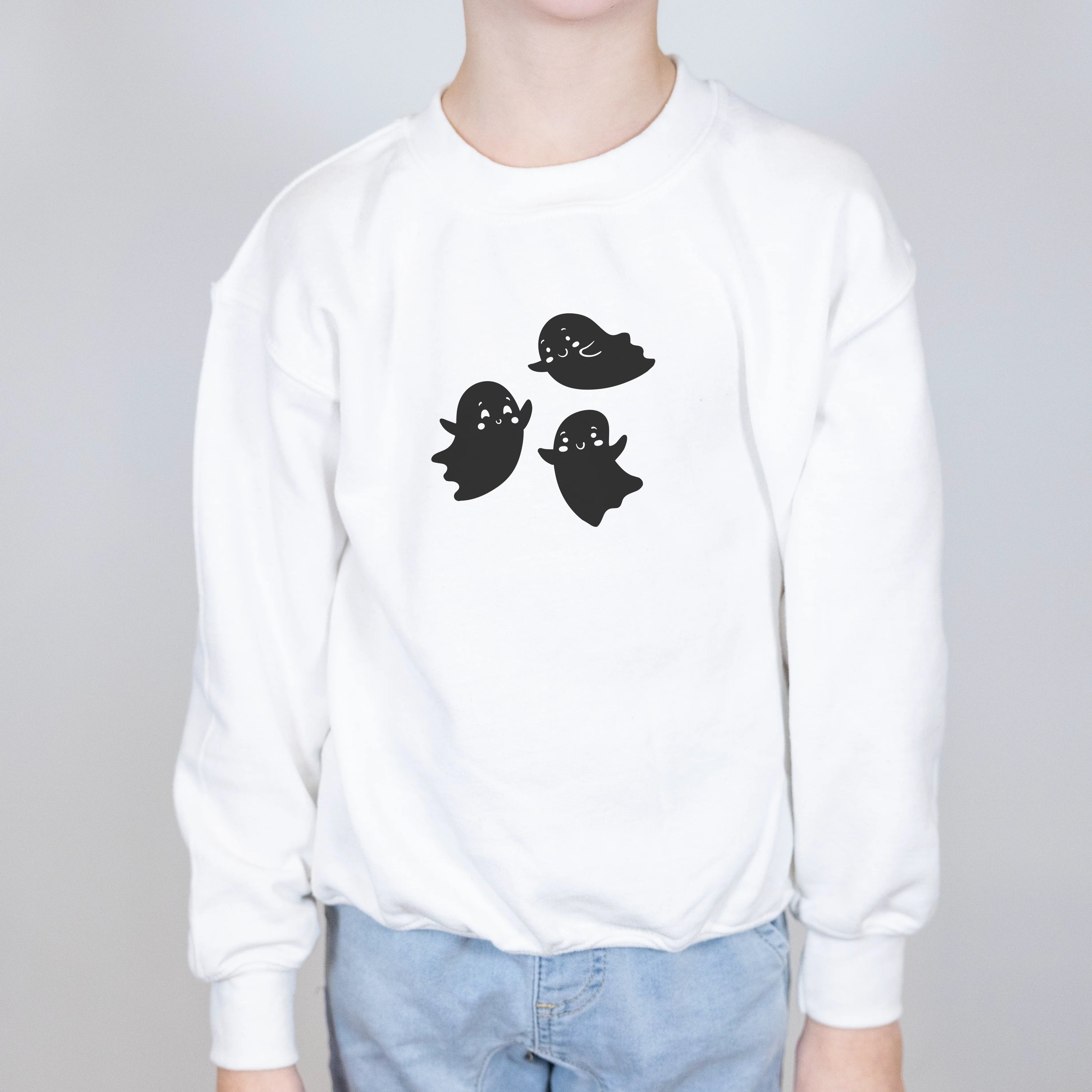 Ivory BOO Sweater - Youth Size XS