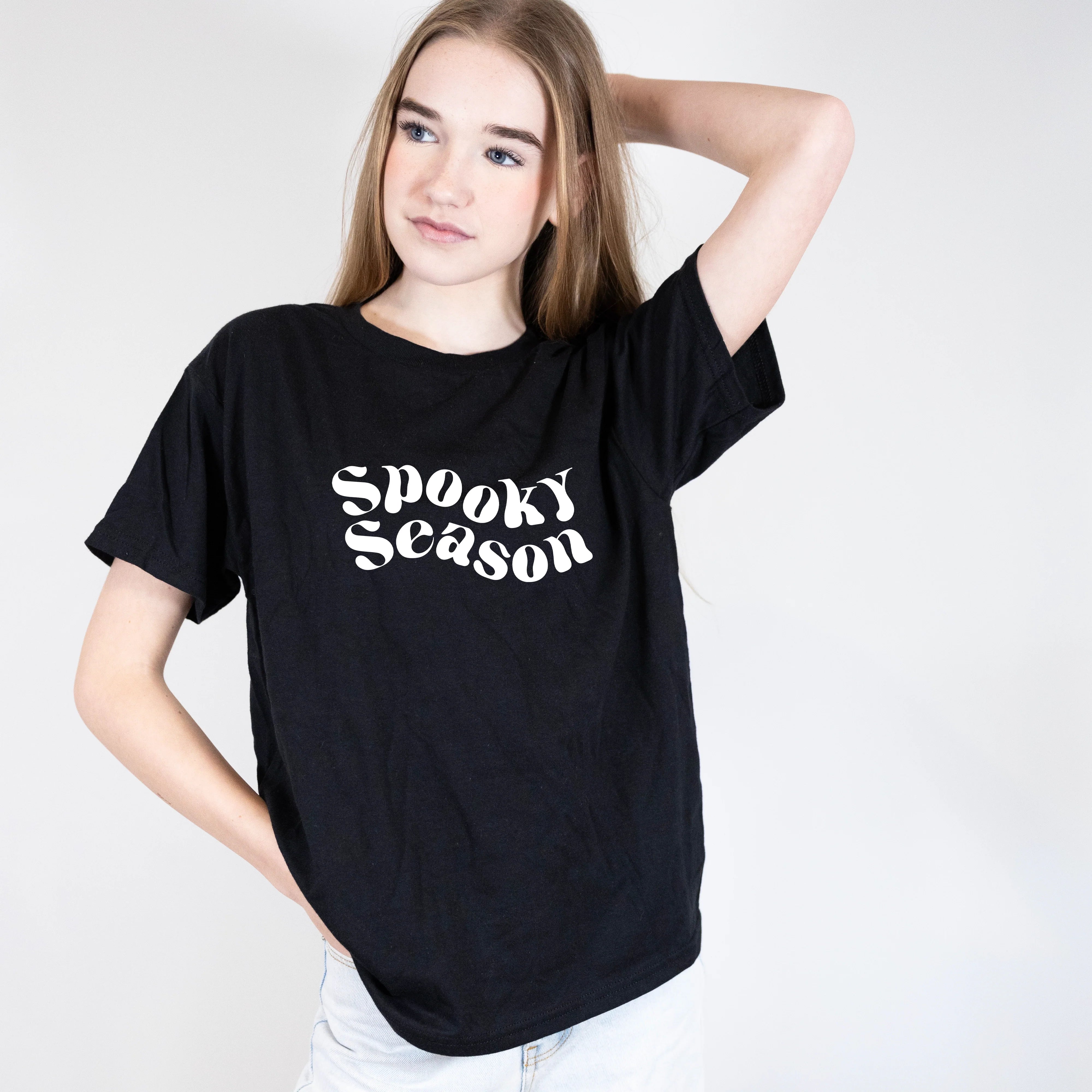 Midnight Spooky Season T-shirt - Youth Size L