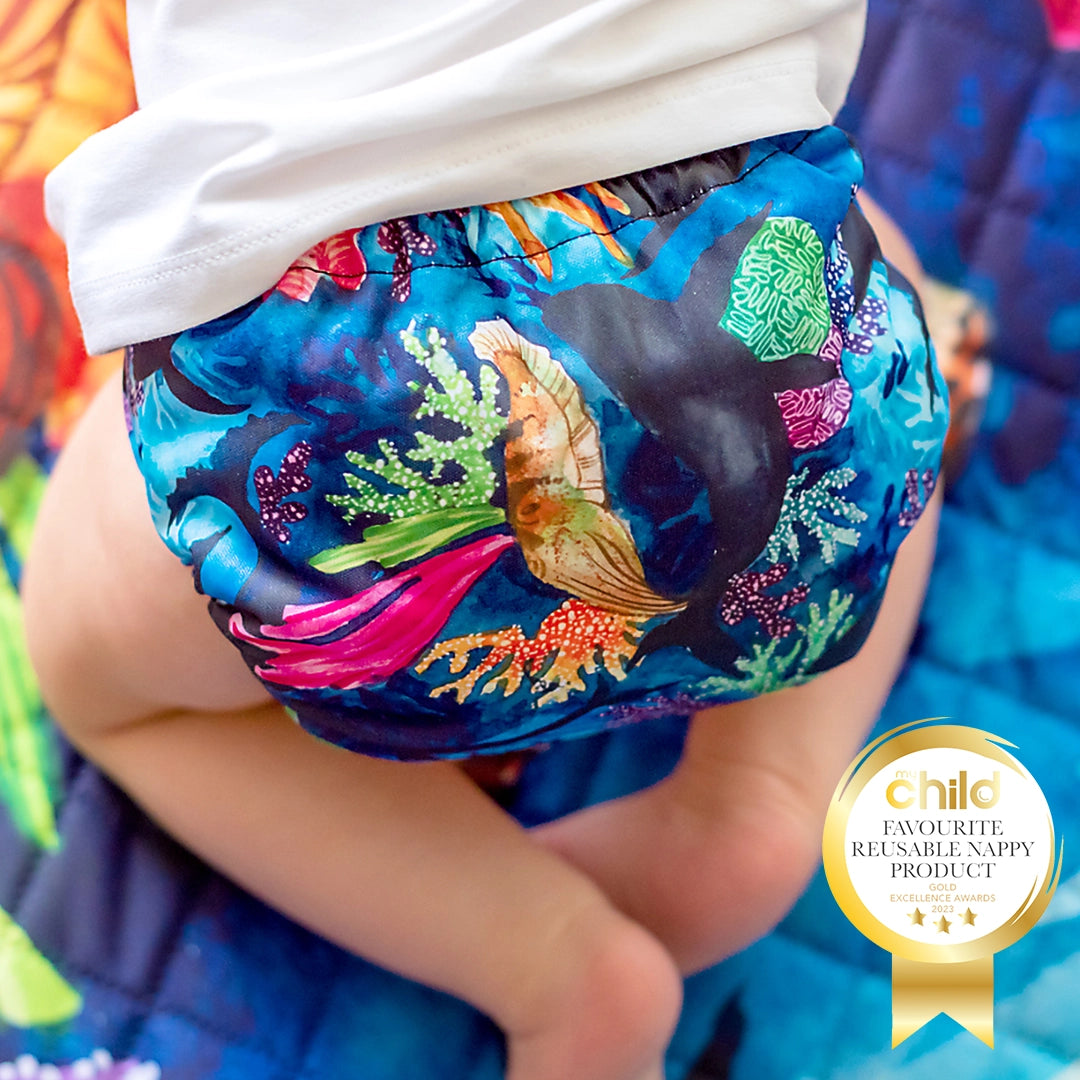 Sea Garden Reusable Cloth Nappy