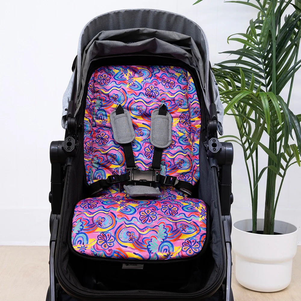 Abstract Rainbow Pram Liner