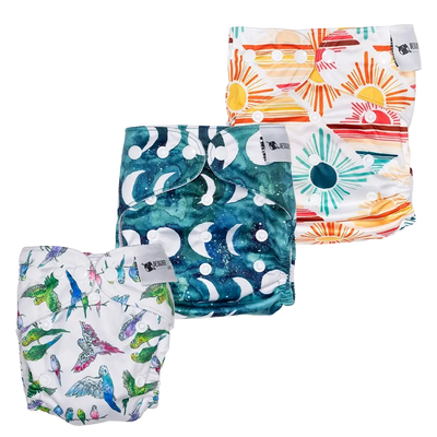 Little Explorer Reusable Cloth Nappy Trial Pack