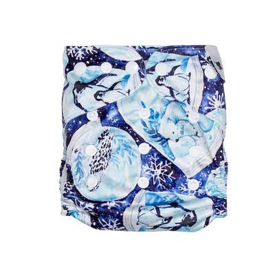 Snow Globes Reusable Cloth Nappy