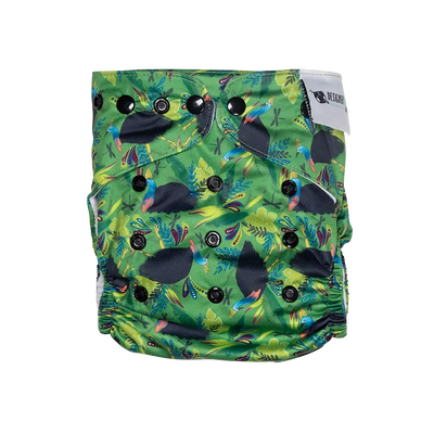 Cassowary Crest Large/Night Cloth Nappy