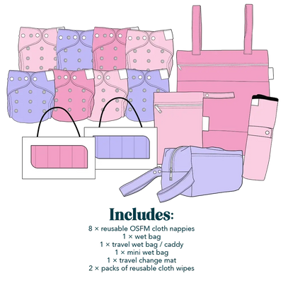 Reusable Nappy Starter Bundle | Bloom
