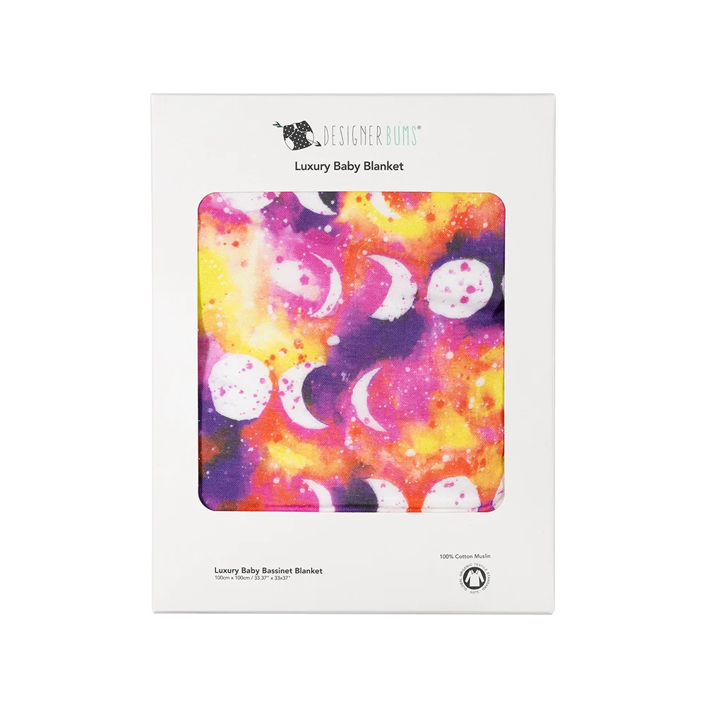 Sunset Moon Baby Bassinet Blanket