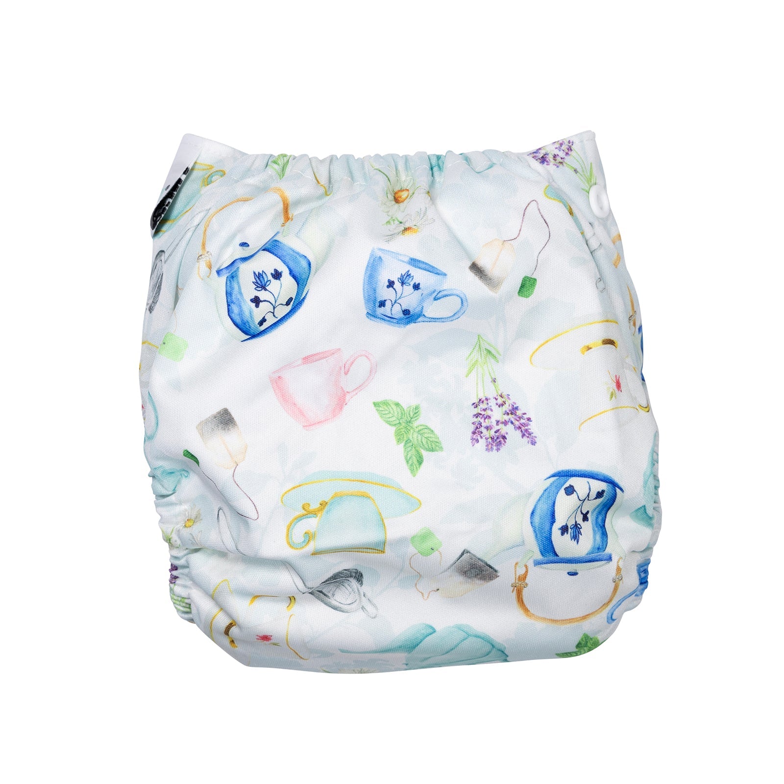 Tea Time Reusable Cloth Nappy