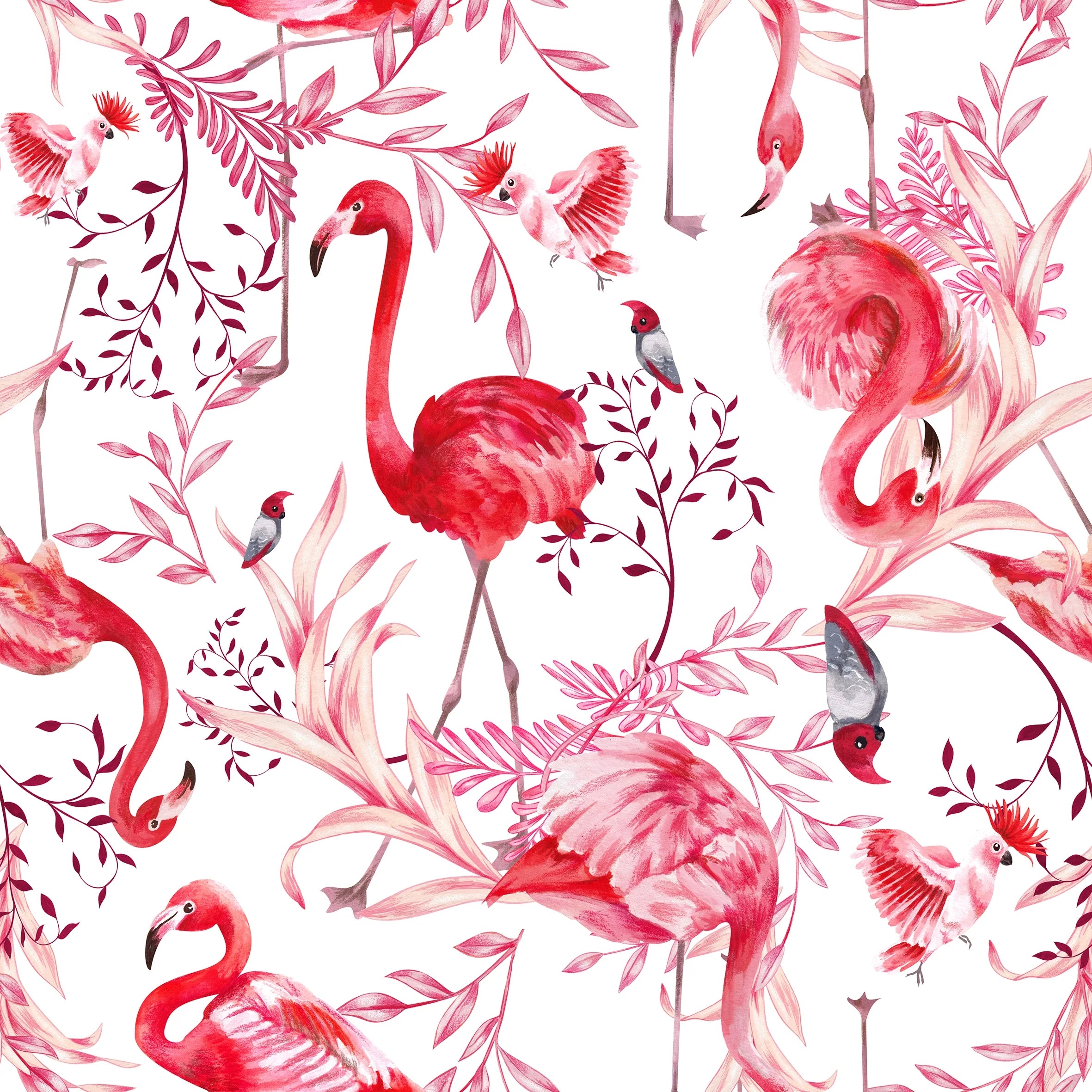 Elegant Flamingos Single Blanket