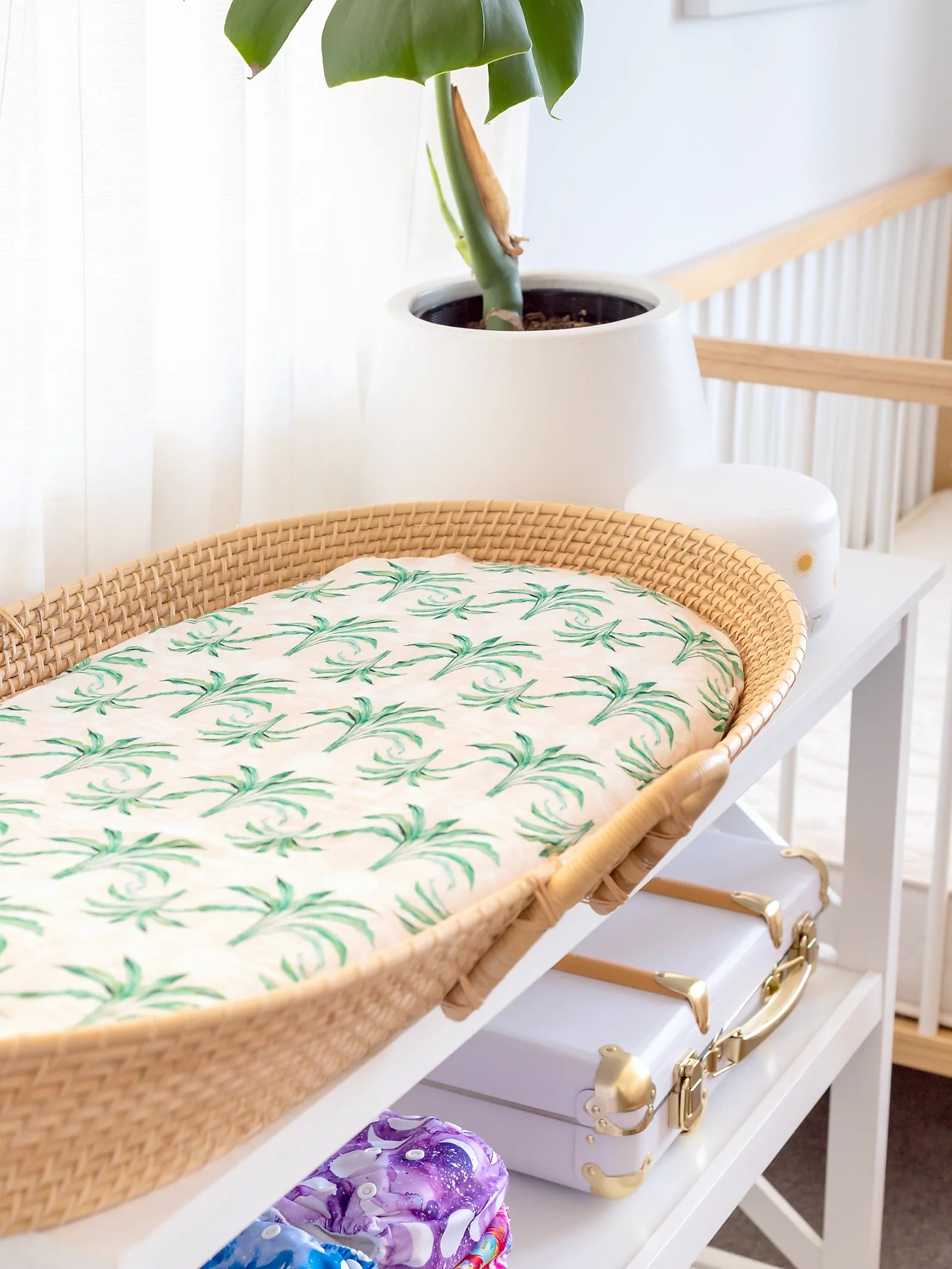 Palm Moon Change Pad/Bassinet Sheet