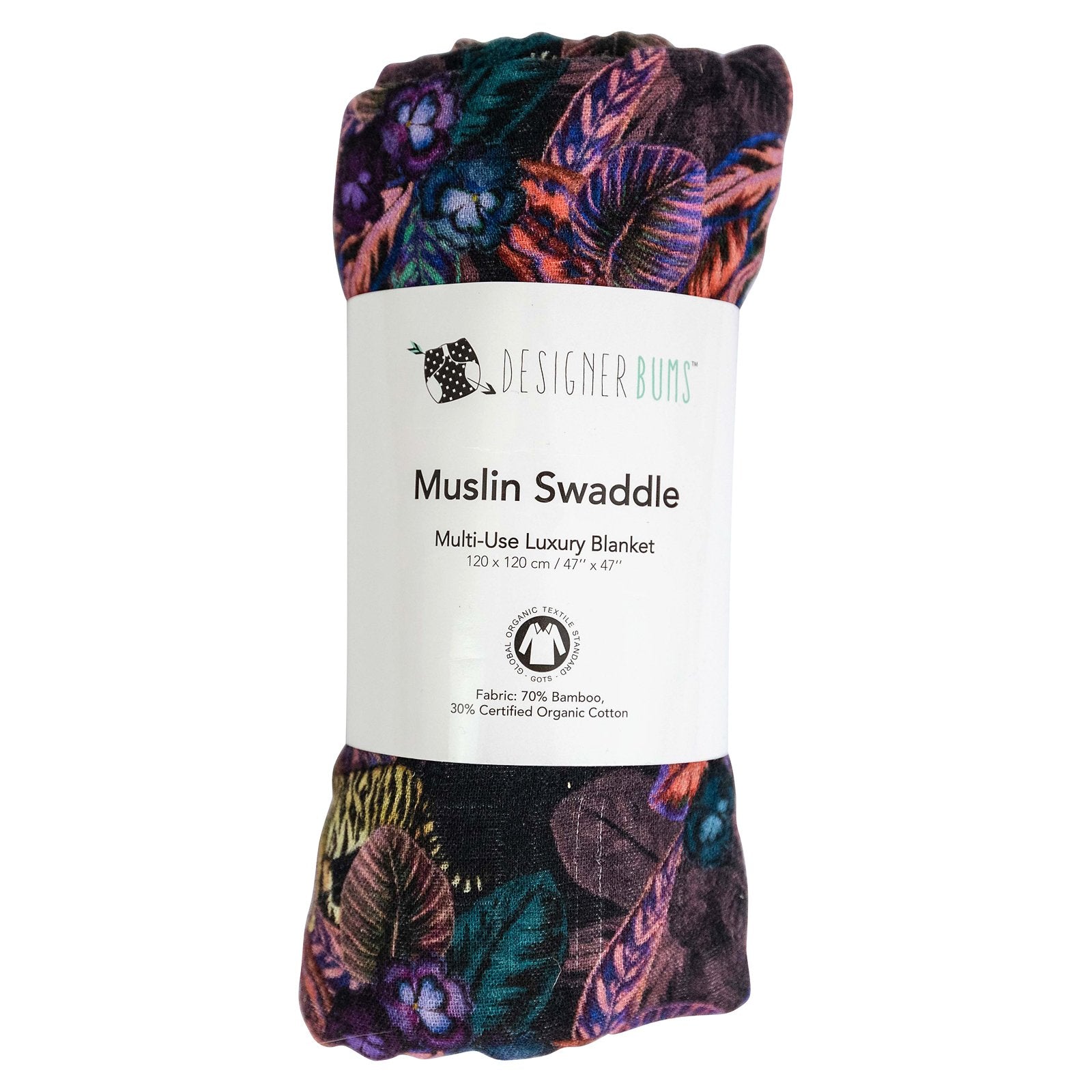 Pansy Jungle Swaddle