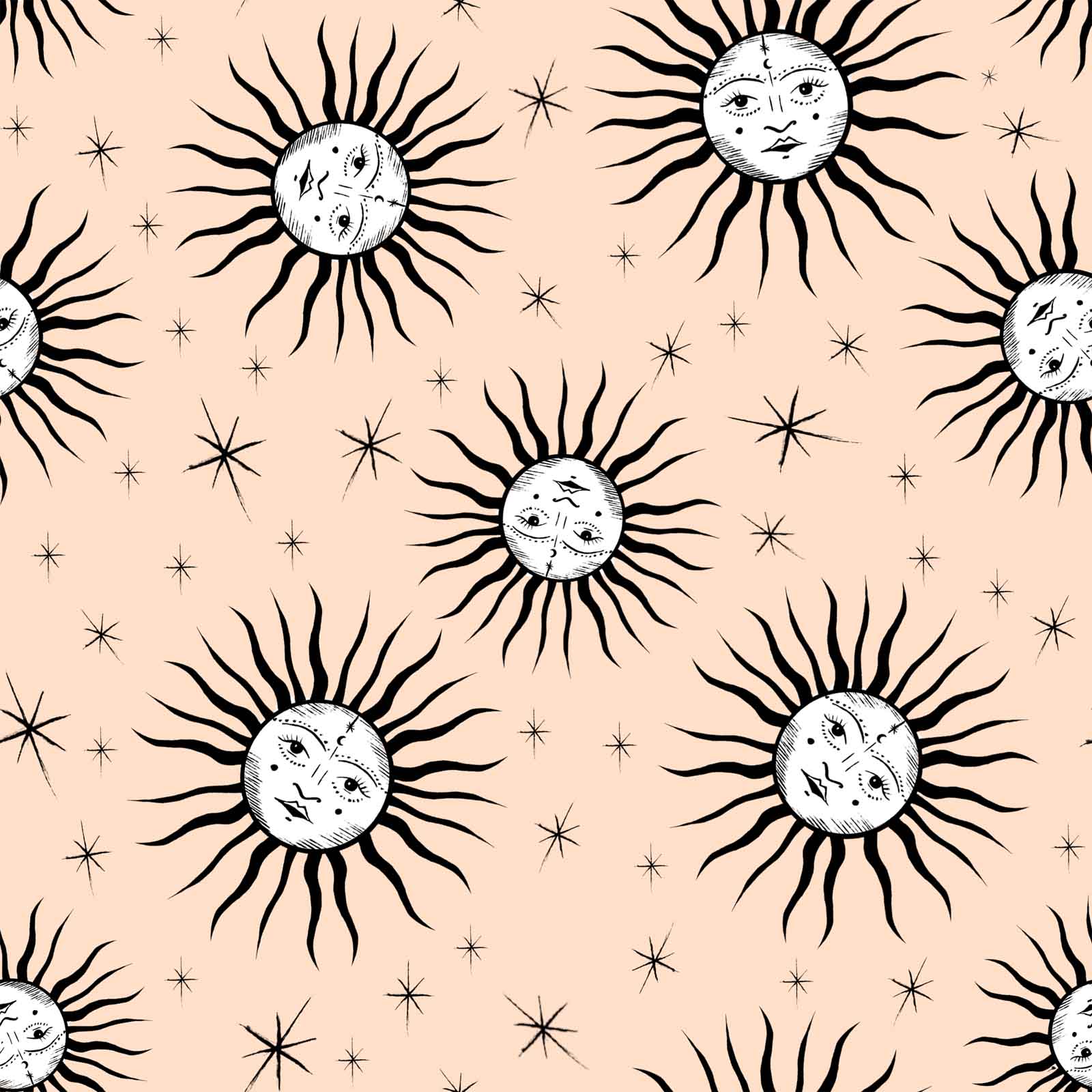 Sun and Stars Single Blanket