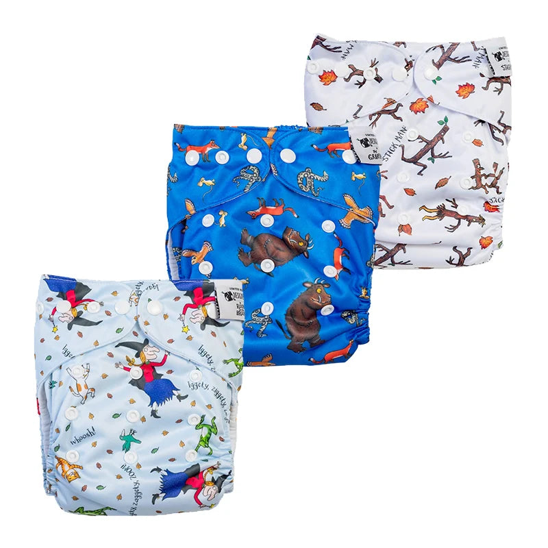 The Gruffalo and Other Stories Reusable Cloth Nappy Trial Pack - Large