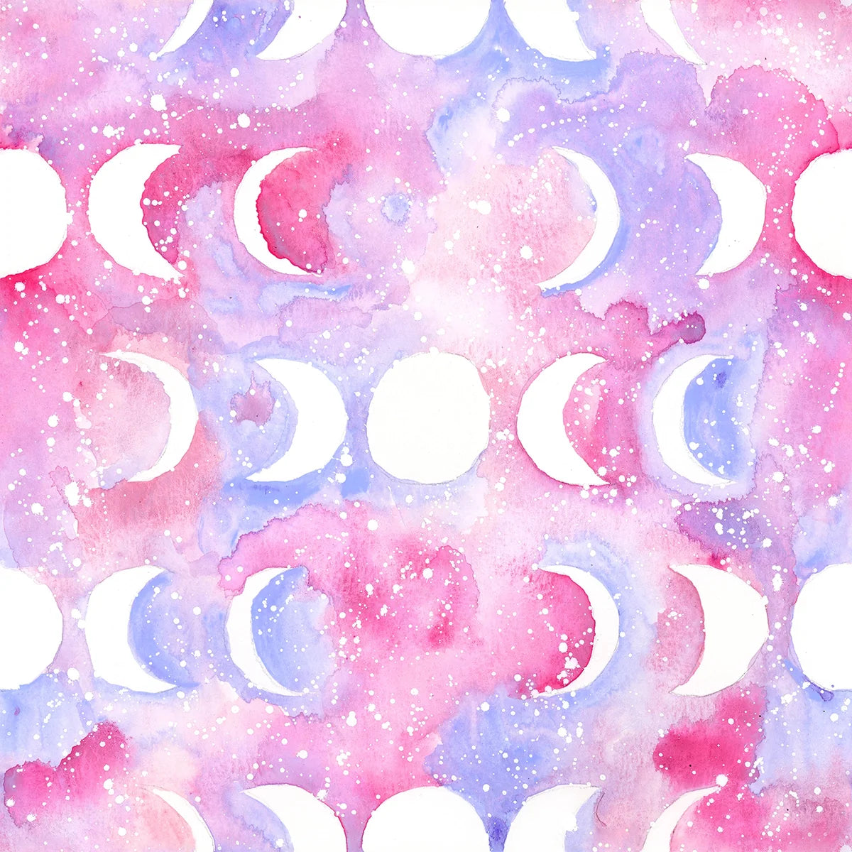 Lilac Moon Pillow Cover