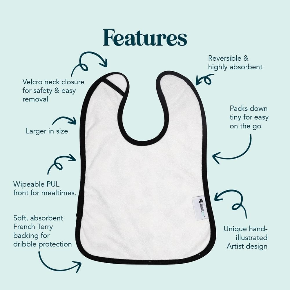 Tidal Moon Bib | Designer Bums