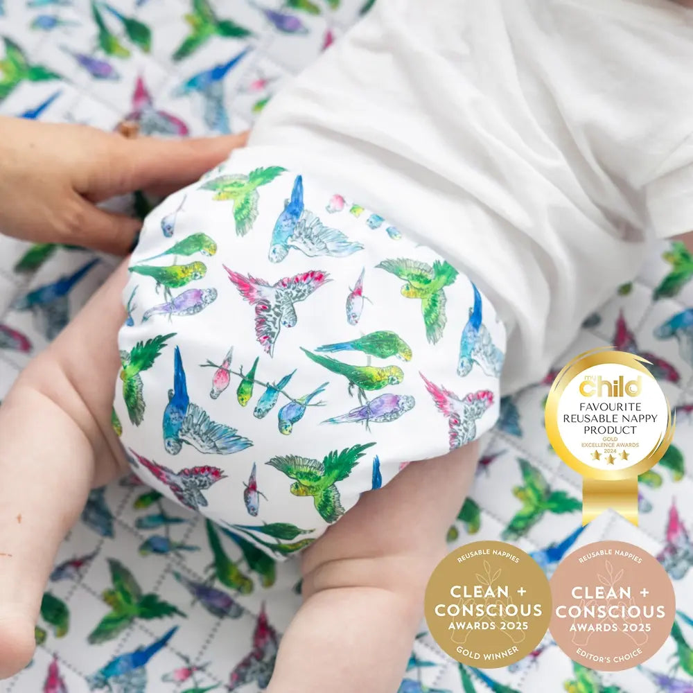Transitional Object Nappy Modern Reusable Cloth Nappies (OSFM) Australia | Designer Bums