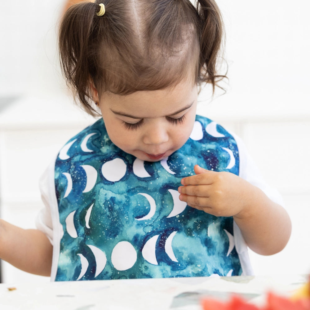 Transformative Teal Moon Bib