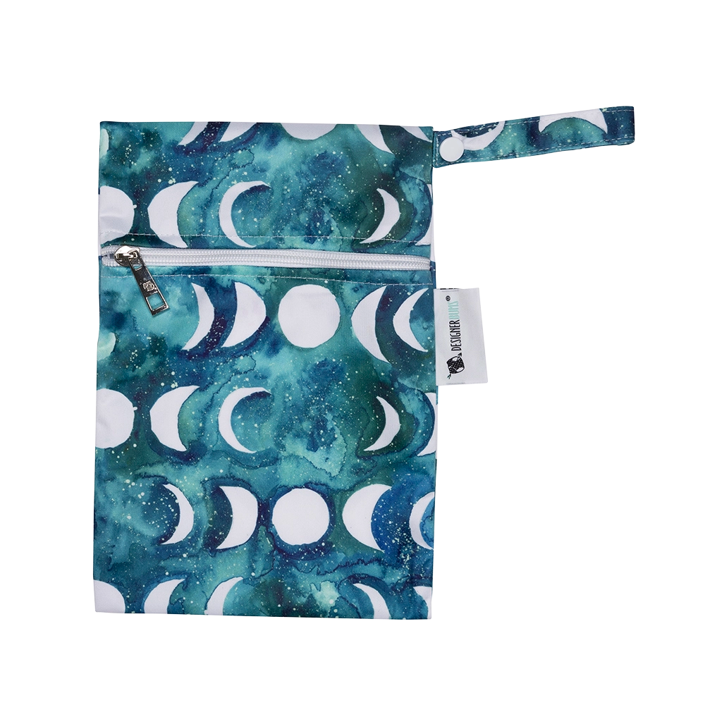Transformative Teal Moon Mini Wet Bag