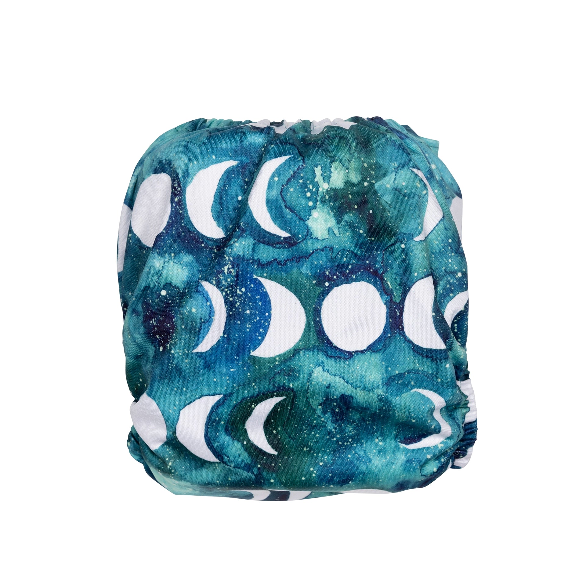 Transformative Teal Moon Reusable Cloth Nappy