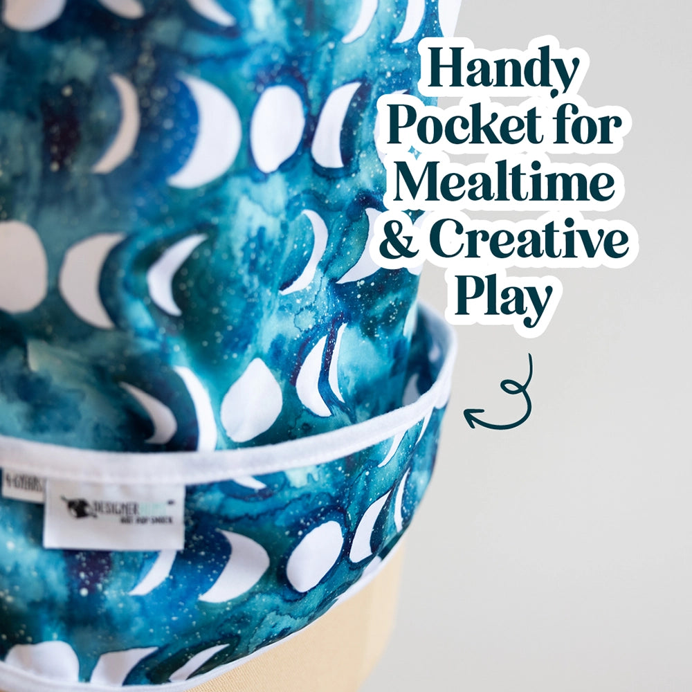 Transformative Teal Moon Baby Smock