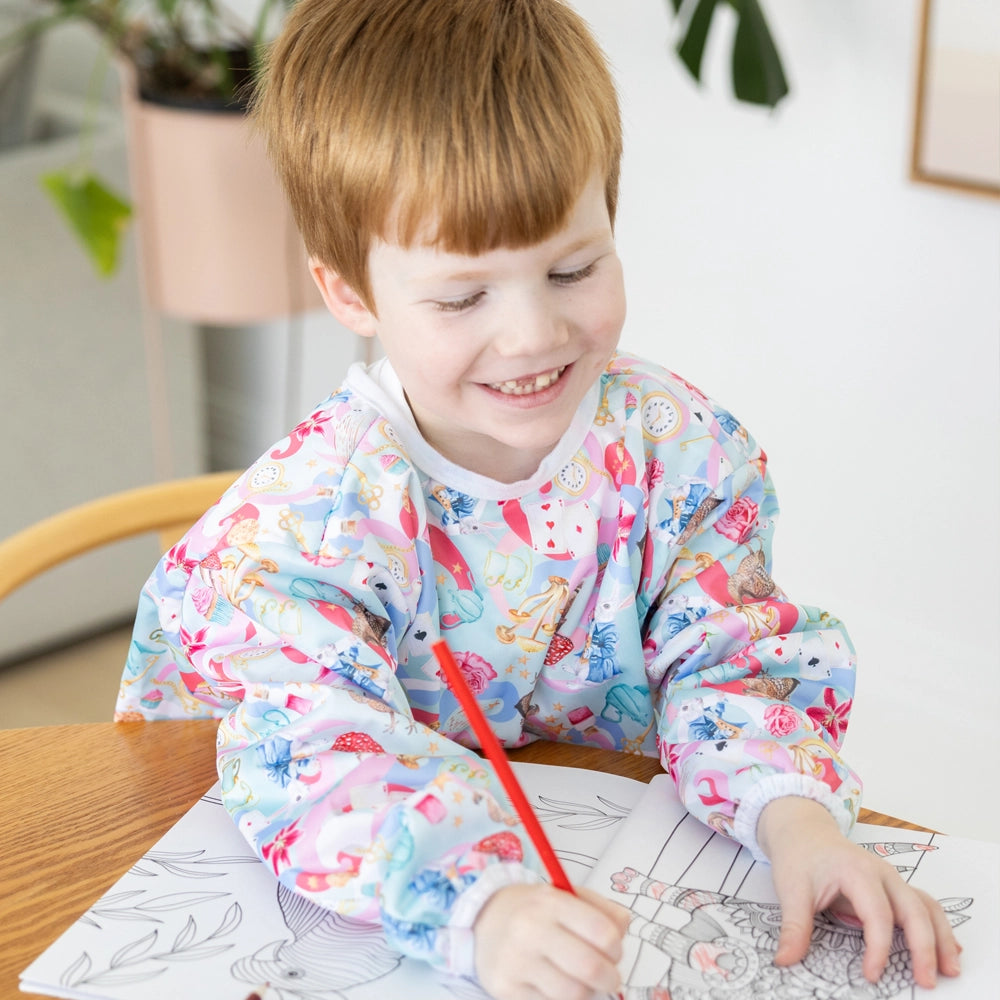 We're All Mad Here Kids Smock 4-6 Years