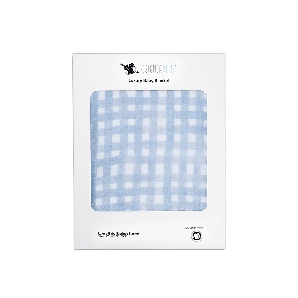 Baby Blue Baby Cot/Bassinet Blanket