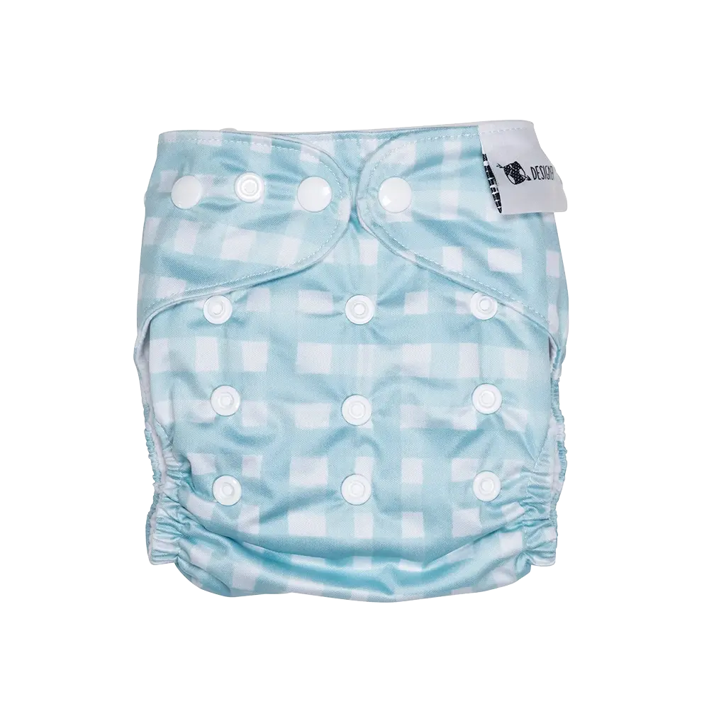 Baby Blue Reusable Cloth Nappy