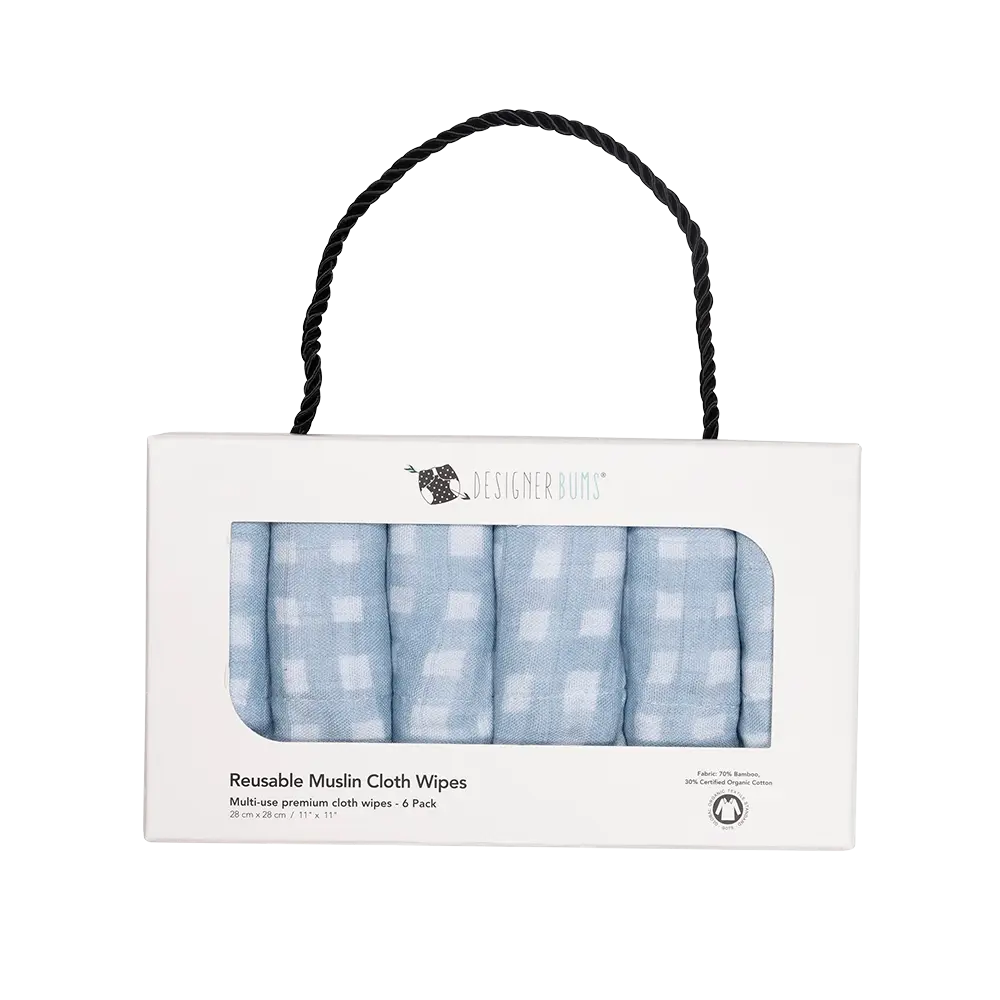 Baby Blue Cloth Wipes