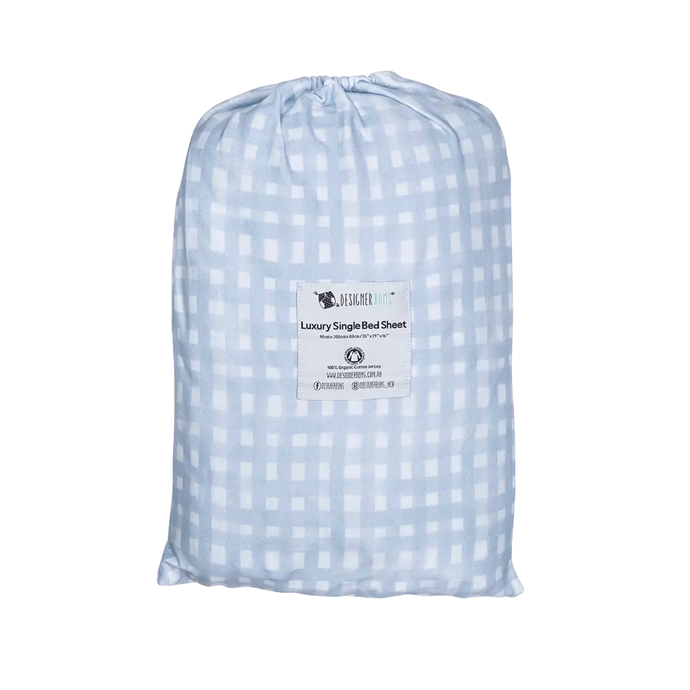 Baby Blue Single Fitted Sheet