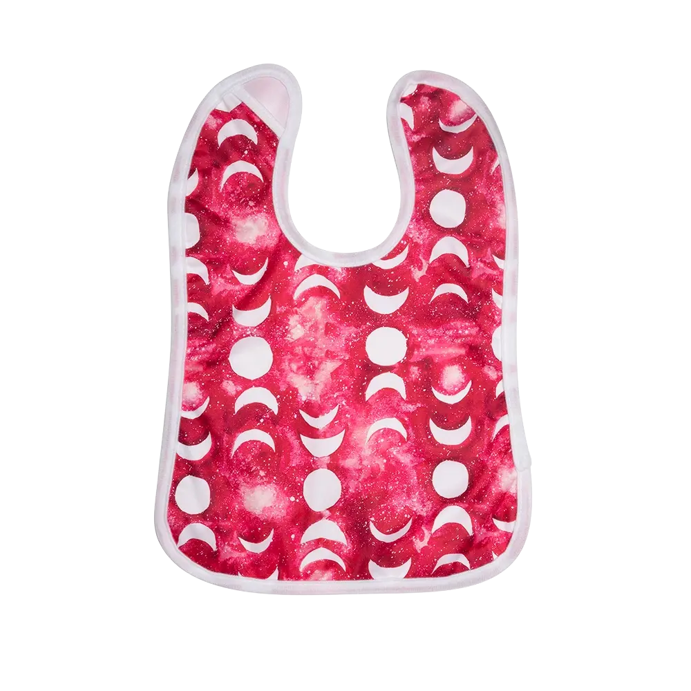 Cerise Moon Bib