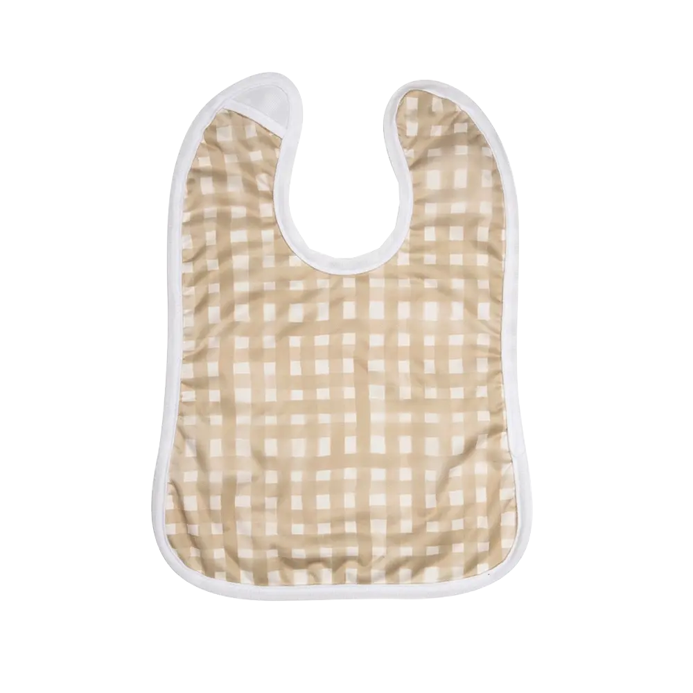 Chocolate Checkers Bib