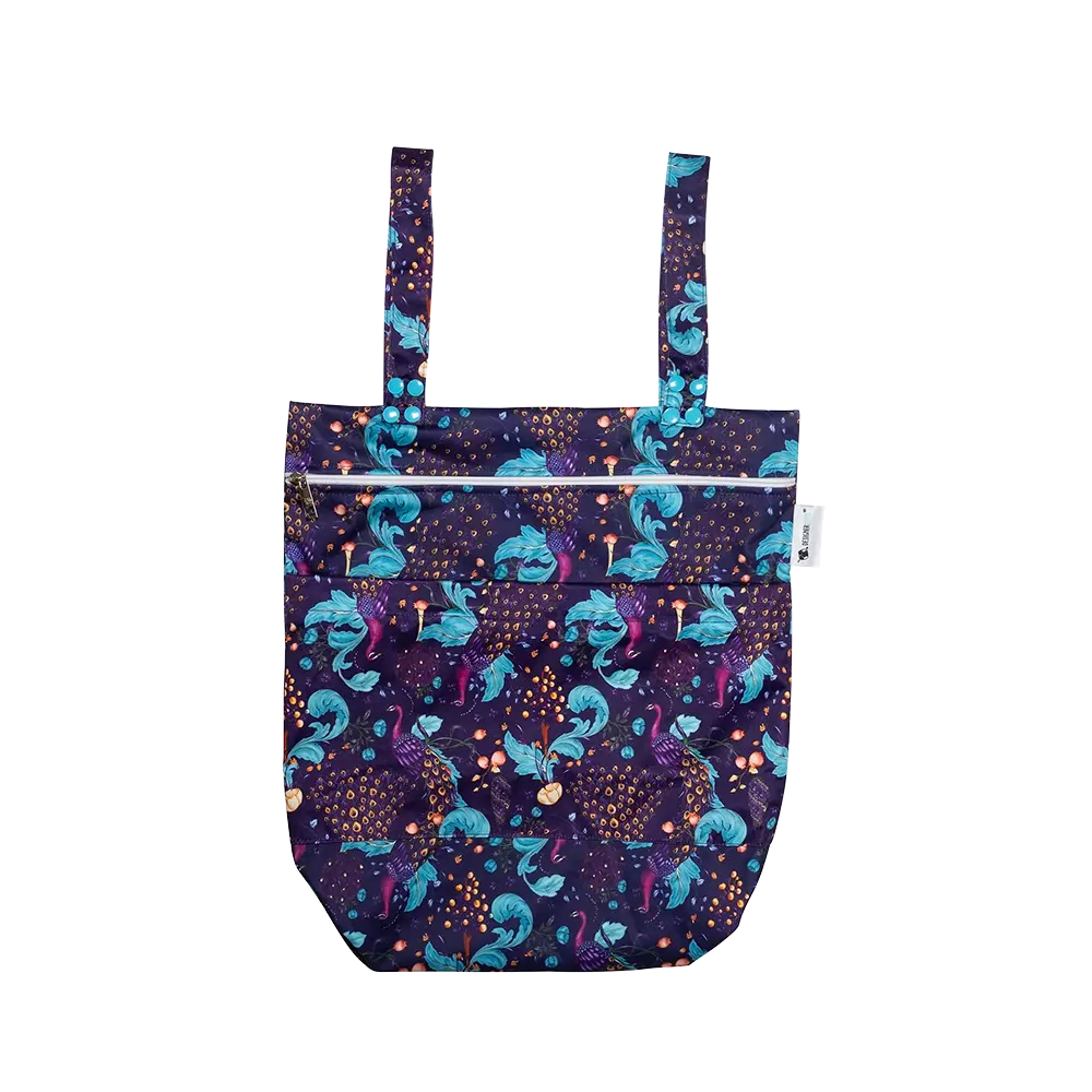 Indigo Plumes Wet Bag