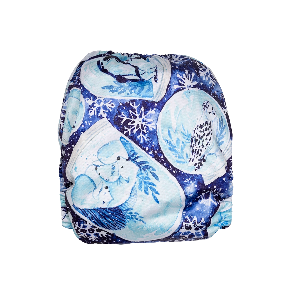 Snow Globes Reusable Cloth Nappy