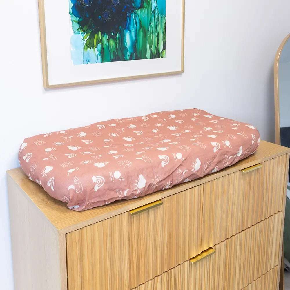 Terracotta Haze Change Pad/Bassinet Sheet
