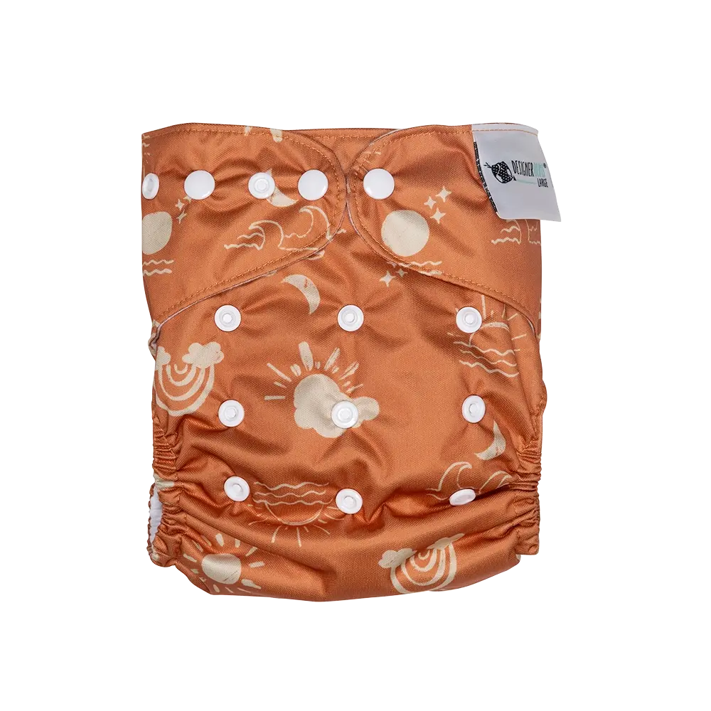 Terracotta Haze Large/Night Cloth Nappy