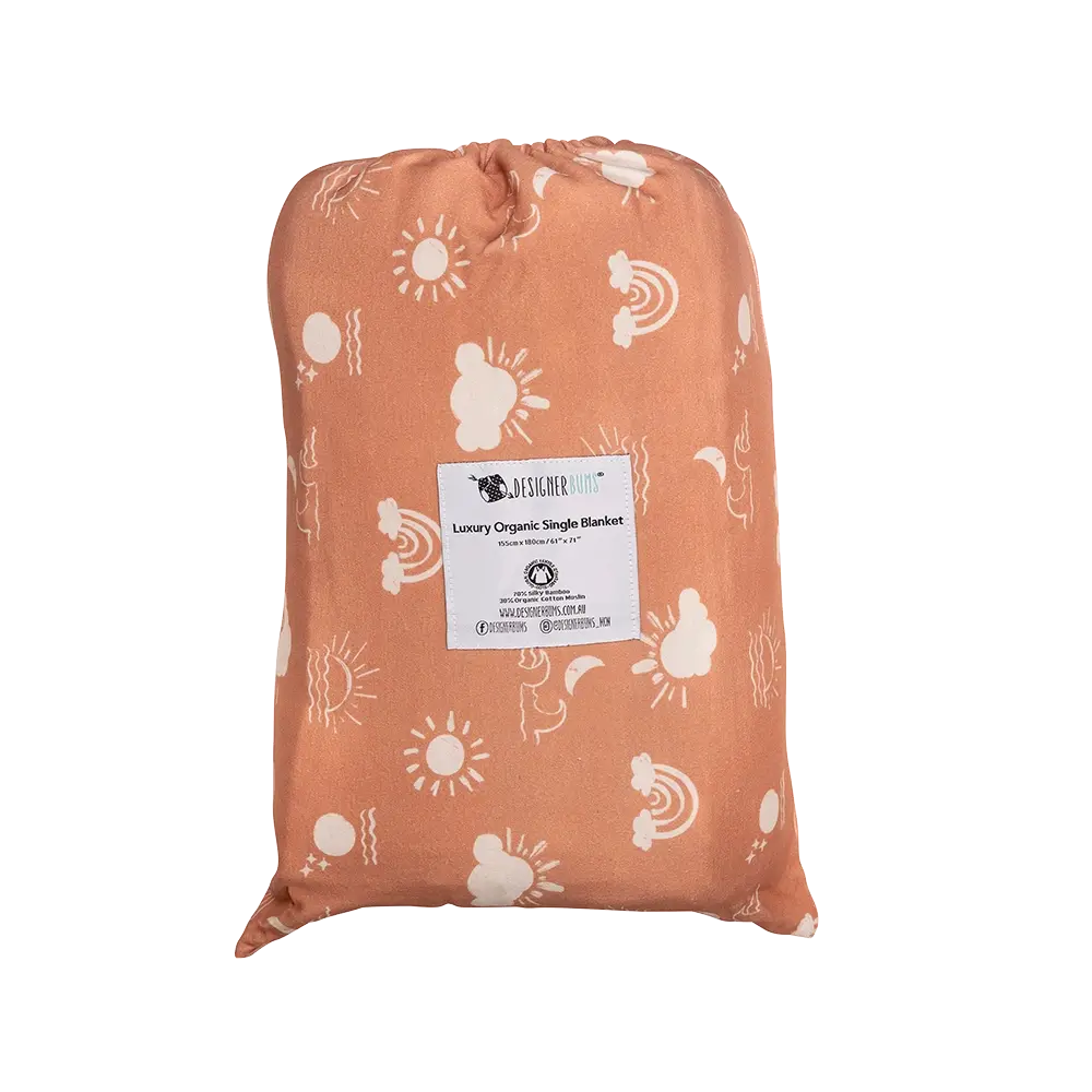 Terracotta Haze Single Blanket