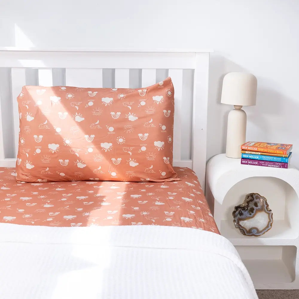 Terracotta Haze Single Fitted Sheet