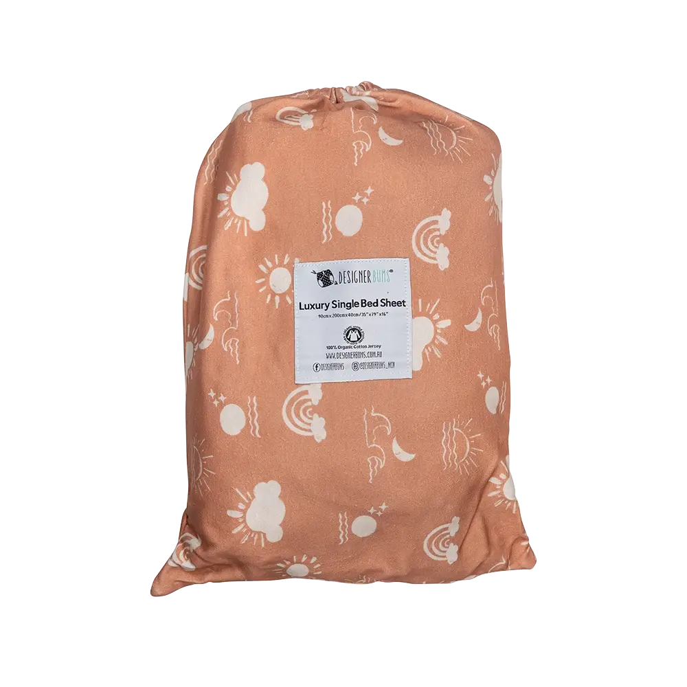 Terracotta Haze Single Fitted Sheet