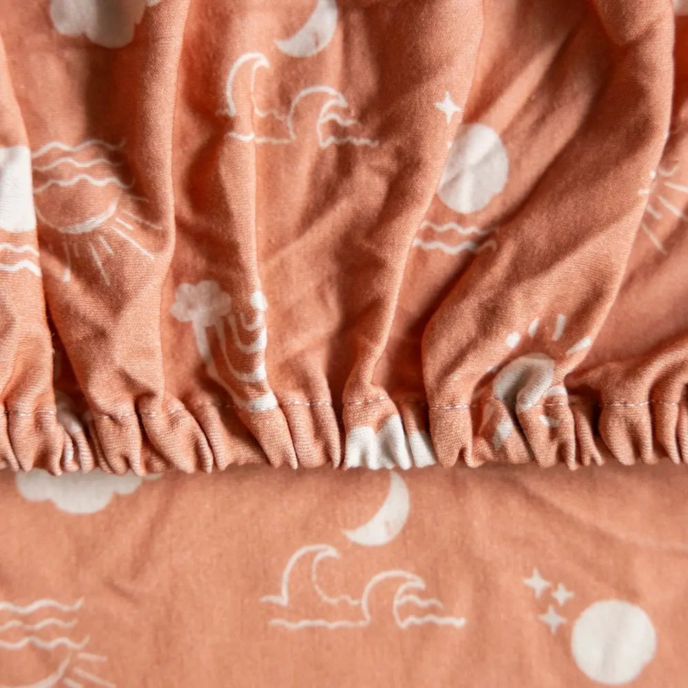 Terracotta Haze Single Fitted Sheet