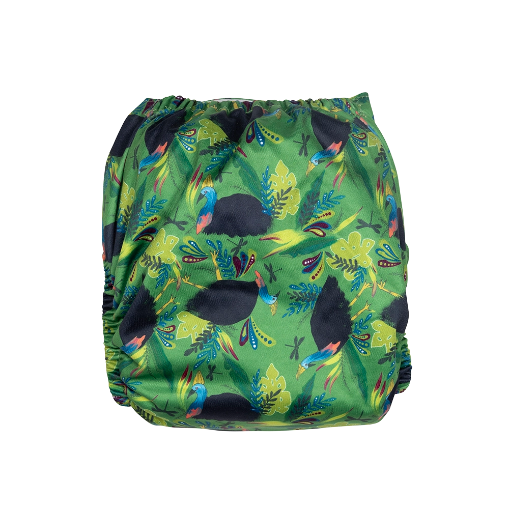 Cassowary Crest Reusable Cloth Nappy.