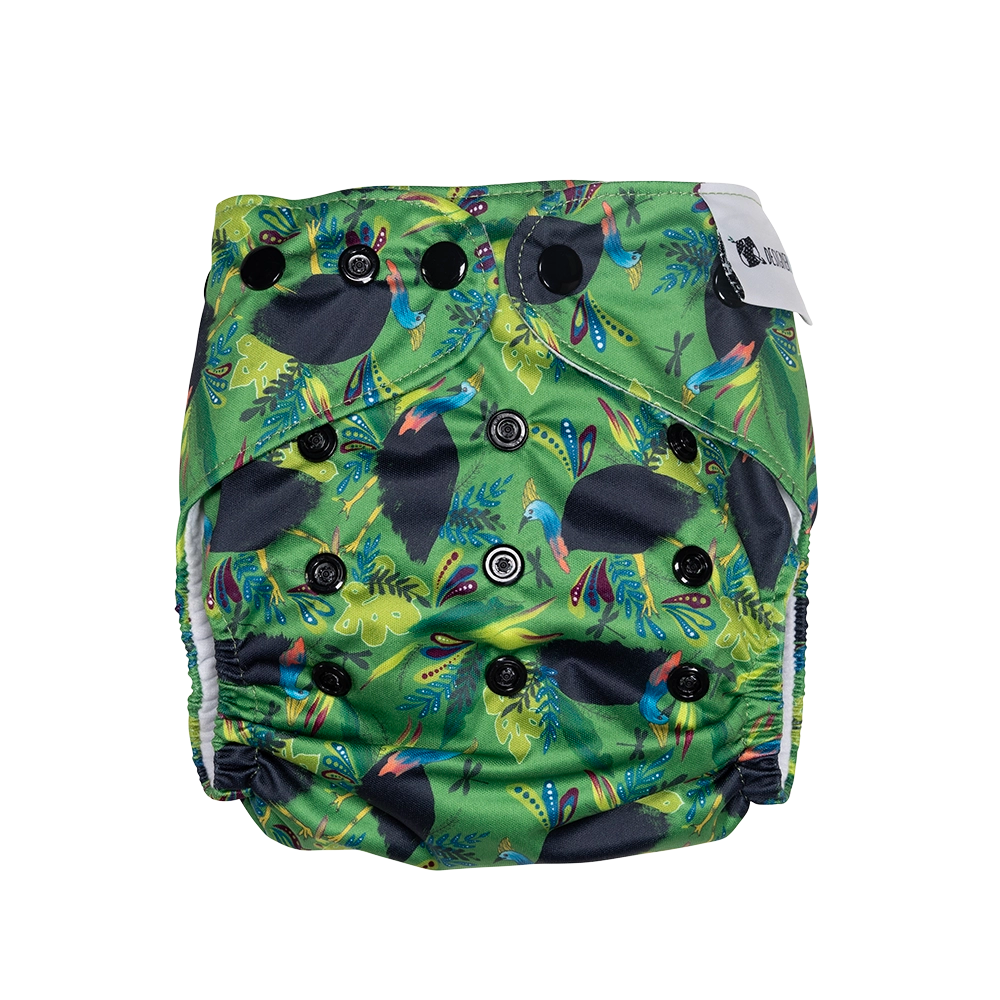 Cassowary Crest Reusable Cloth Nappy.