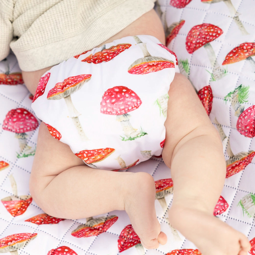 Red Caps Moon Reusable Cloth Nappy.