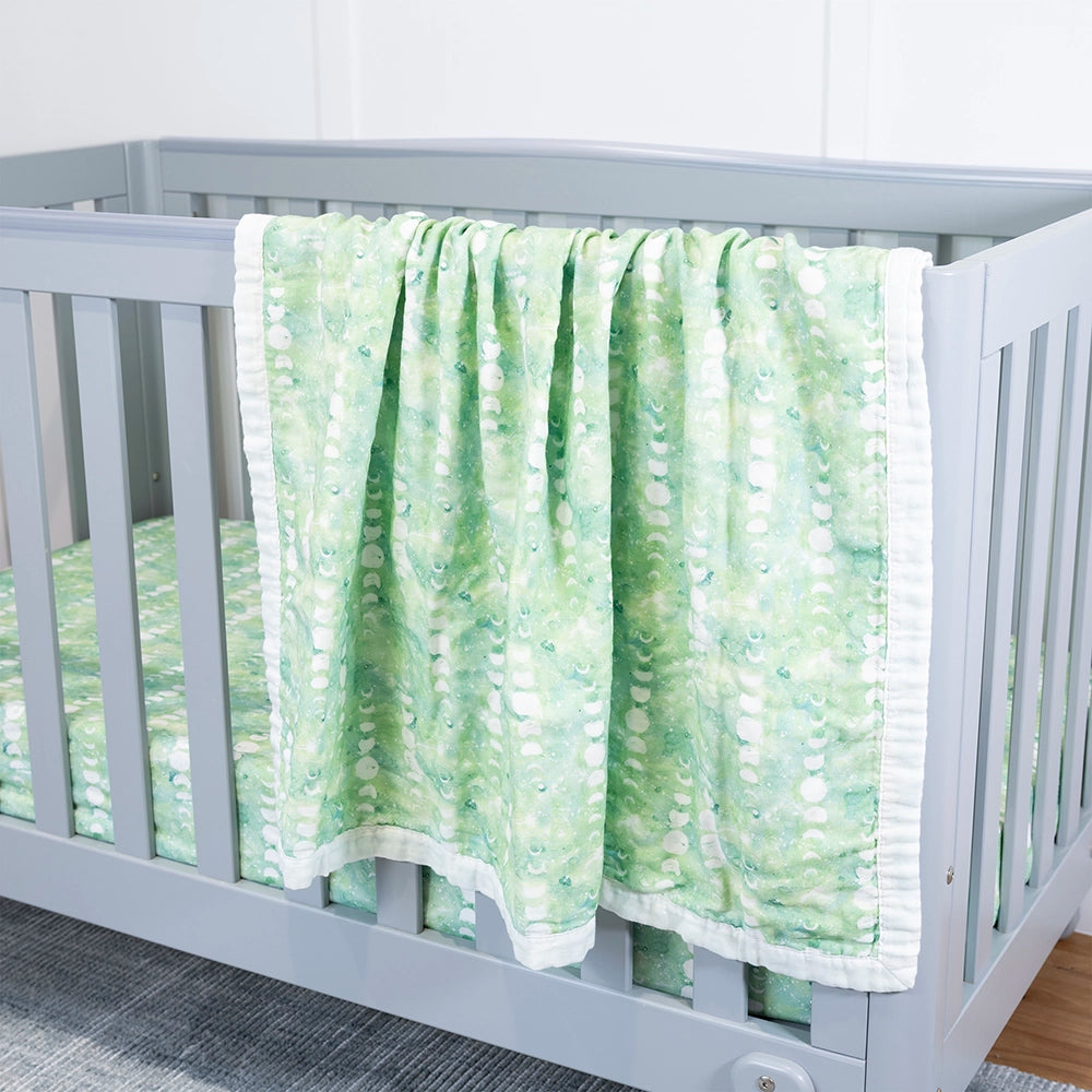 Baby Bassinet Blanket - Tidal Moon.