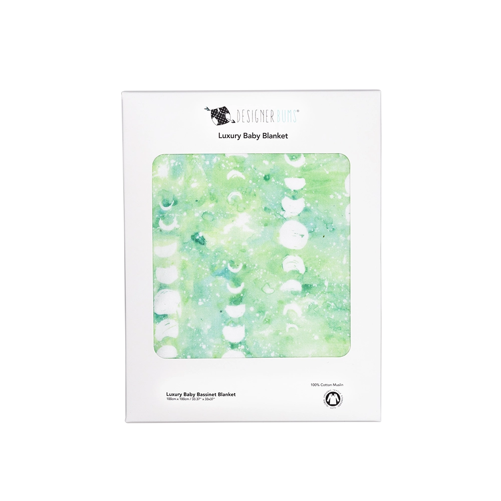 Baby Bassinet Blanket - Tidal Moon.