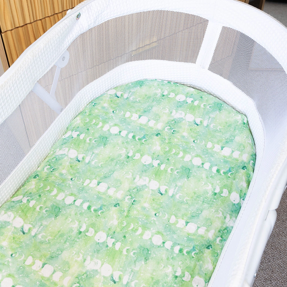 Change Pad/Bassinet Sheet - Tidal Moon.