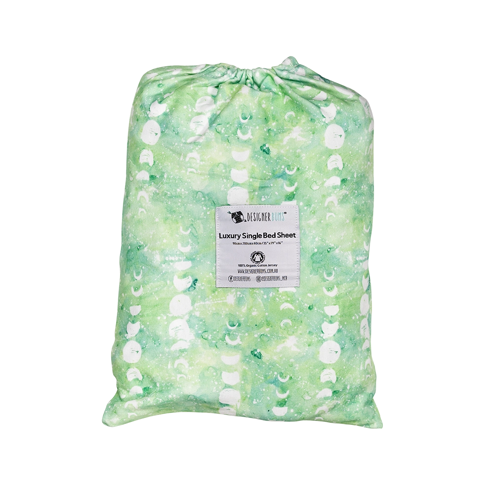 Single Fitted Sheet - Tidal Moon.