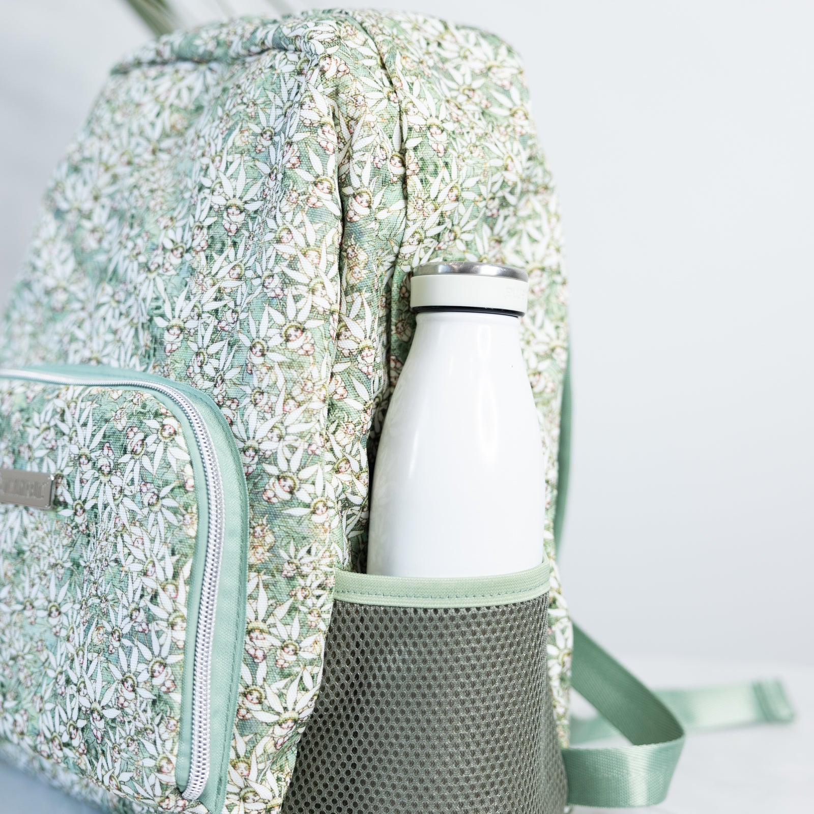 Flannel Flowers Foldable Backpack