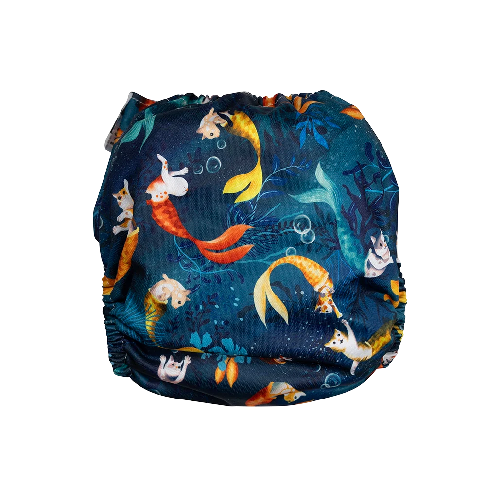 Mer Cat Reusable Cloth Nappy