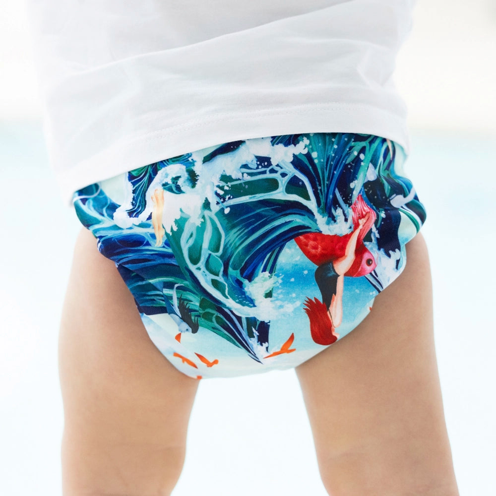 Mermaid Mischief Reusable Cloth Nappy